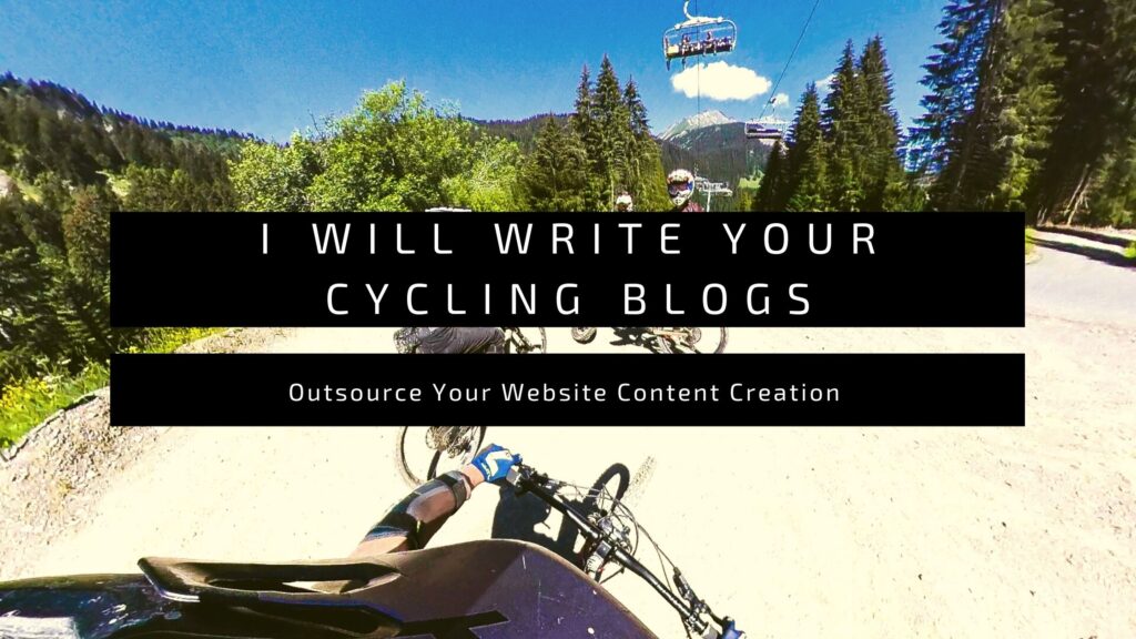 I Will Write Your Cycling Blogs - cover