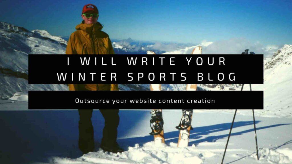 I Will Write Your Winter Sports Blog - cover
